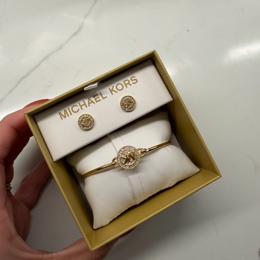 Michael Kors Gold Jewelry Set